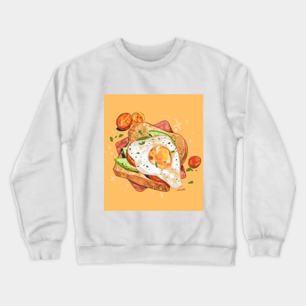 Toast Crewneck Sweatshirt by eniddin